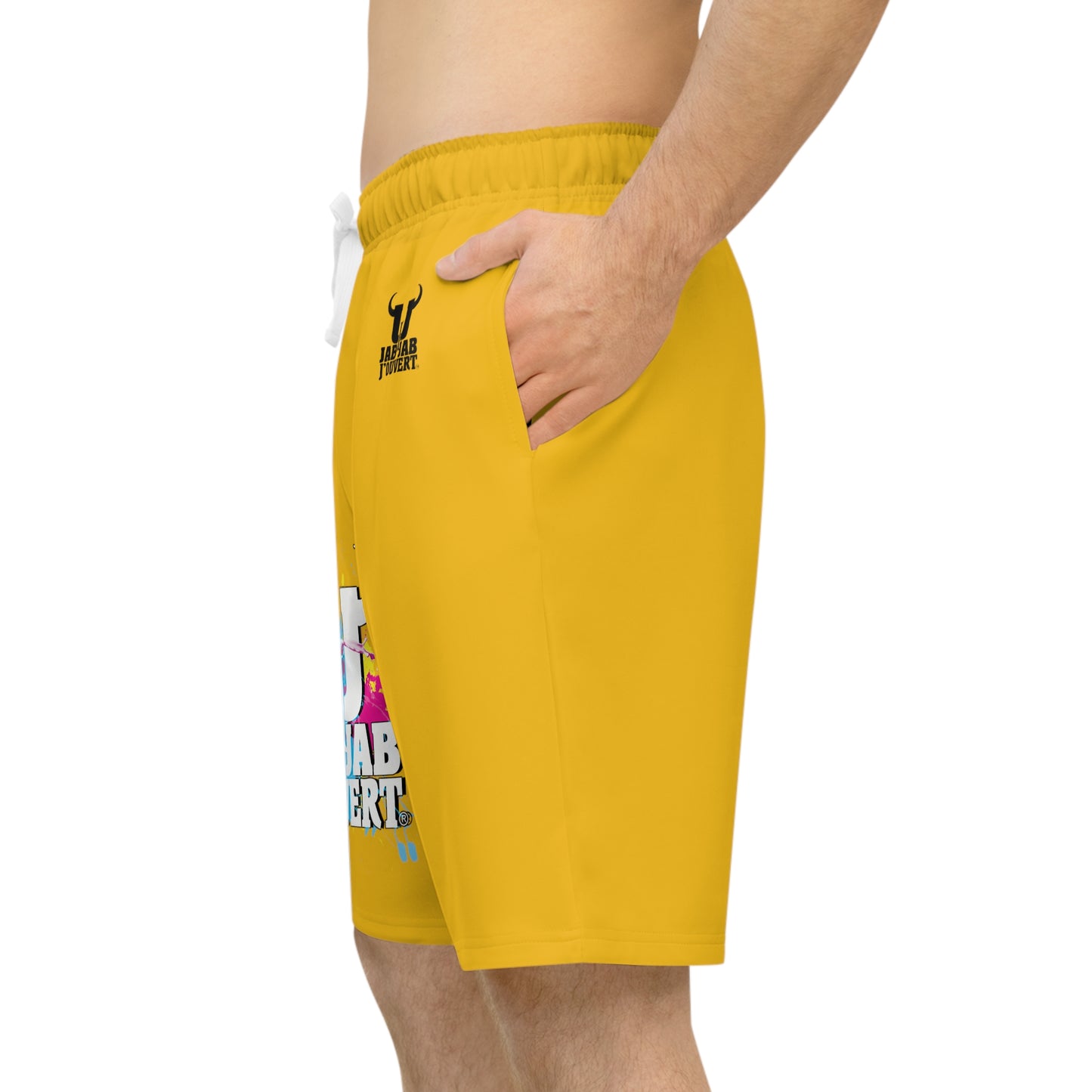 Yellow  Jab Jab J'Ouvert Athletic Long Shorts