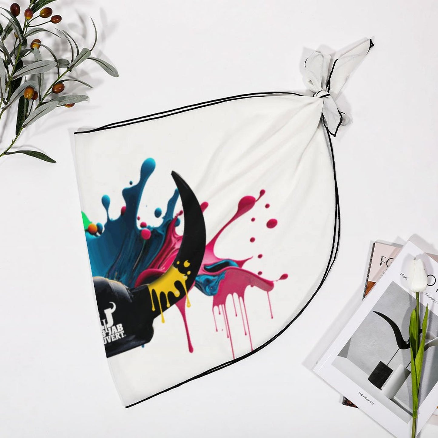 Jab Jab J'Ouvert Horns Beach Wrap Skirt