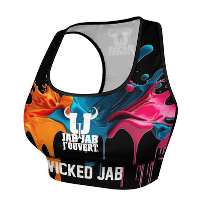 Wicked Jab Splatter 2 Piece Workout Yoga Set