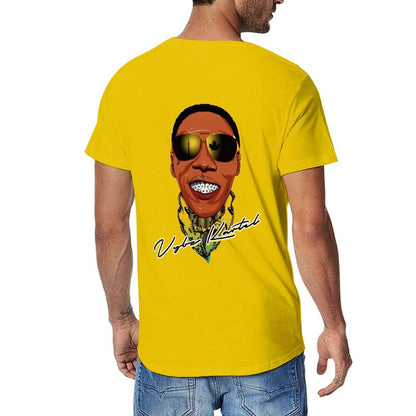 Vybz Kartel Men's Tee with Back Print Designs