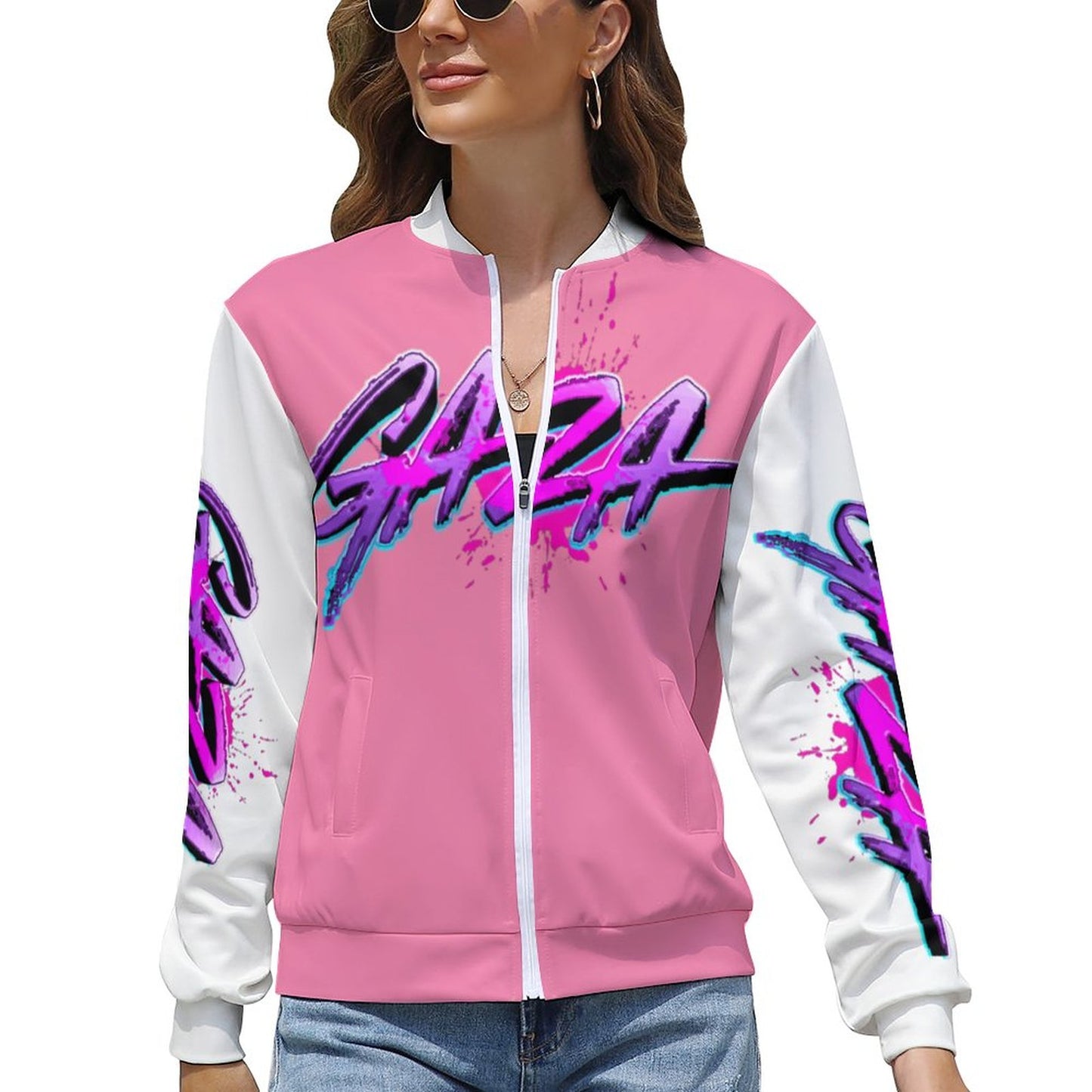 Vybz Kartel Women's Custom Pink Jacket