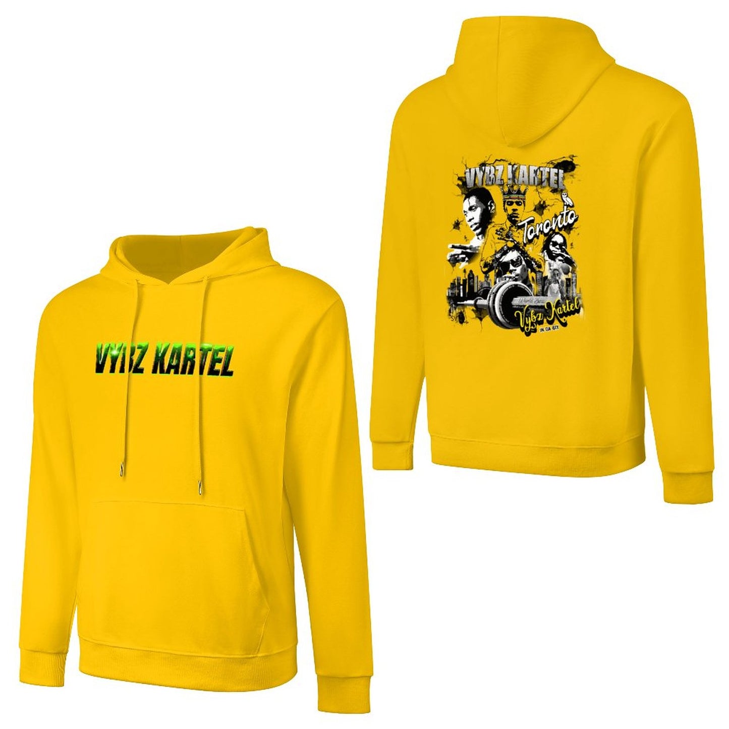 Vybz Kartel Toronto  Men's Hoodie with Pocket