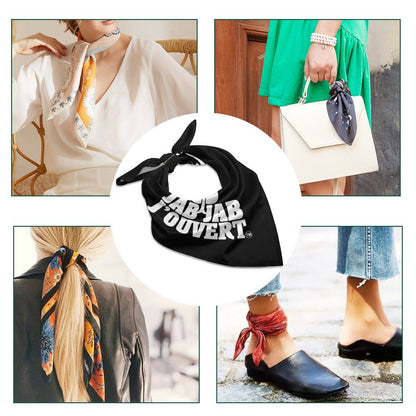 Jab Jab J' Ouvert Square Silk-Like Scarves Black