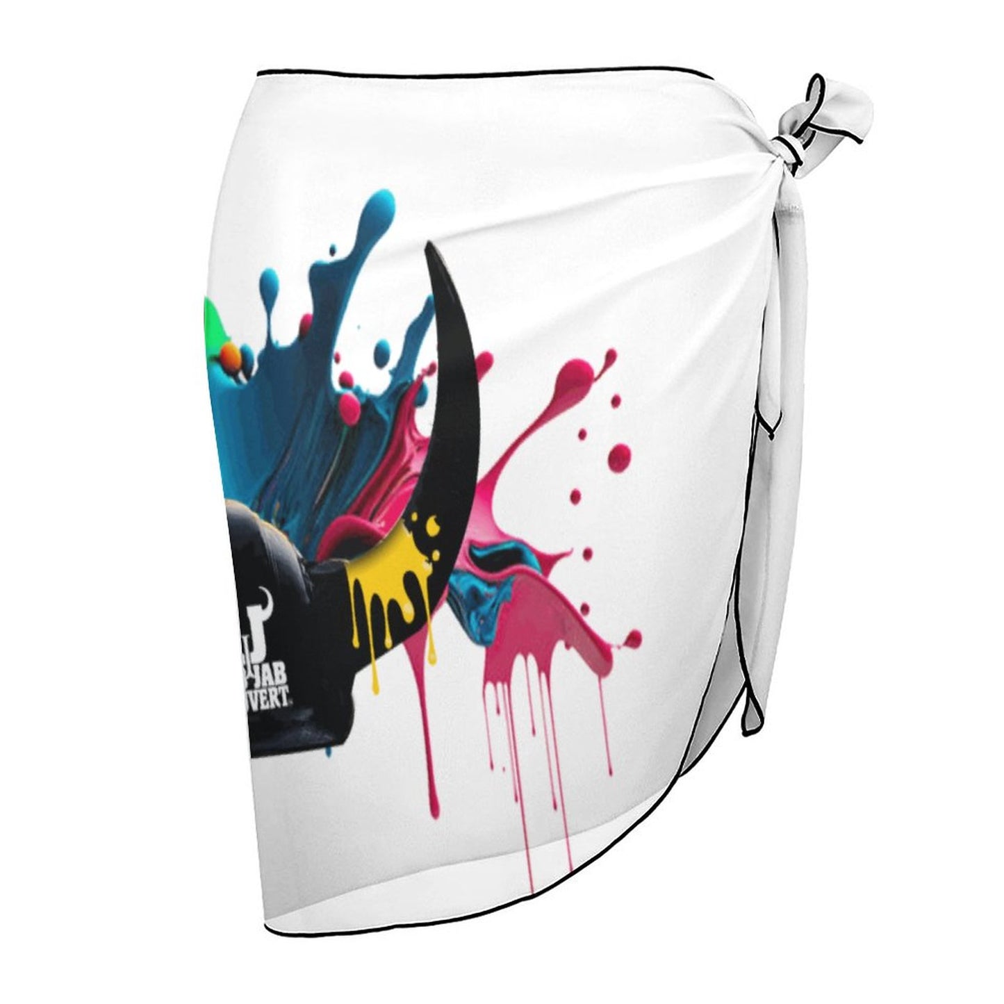 Jab Jab J'Ouvert Horns Beach Wrap Skirt