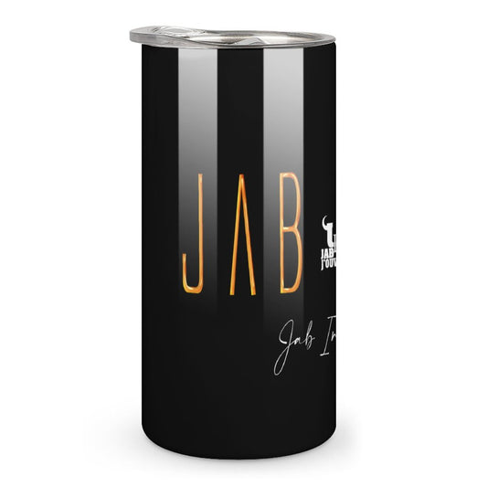 Black "Jab in Oil" Insulated Drinking Cups with Lids 300 ml