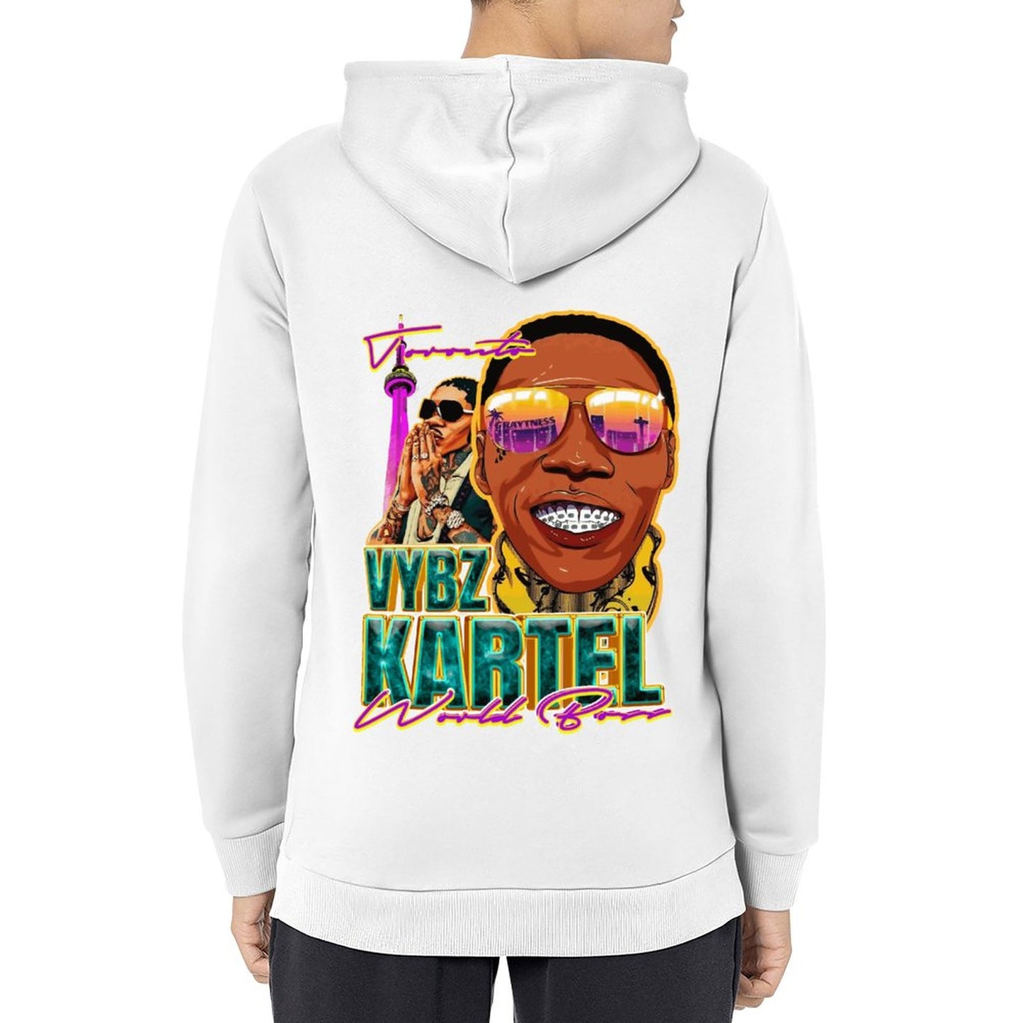 Vybz Kartel CN Tower Men's Hoodie with Pocket