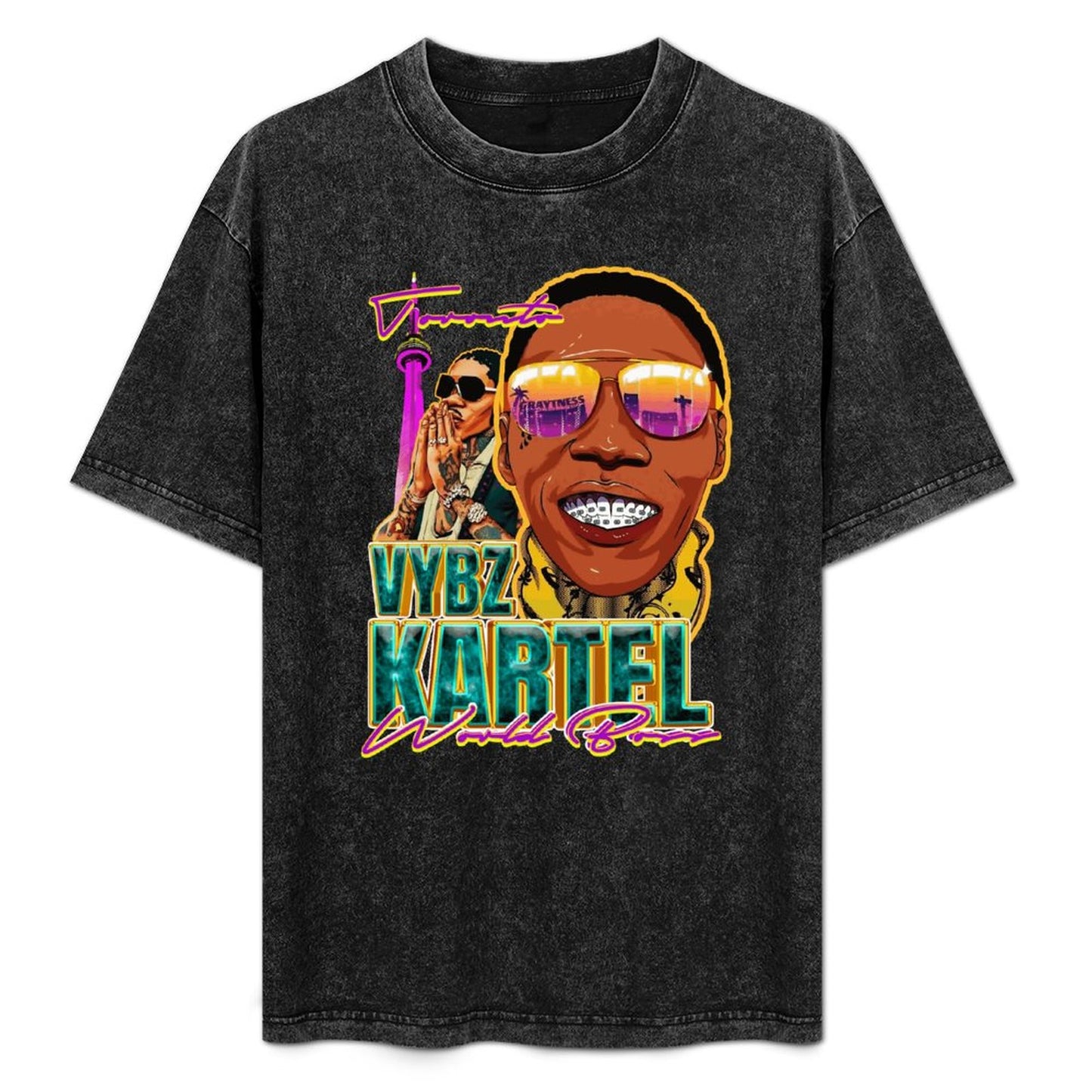 Vybz Kartel Toronto Women's Washed Vintage T-Shirt