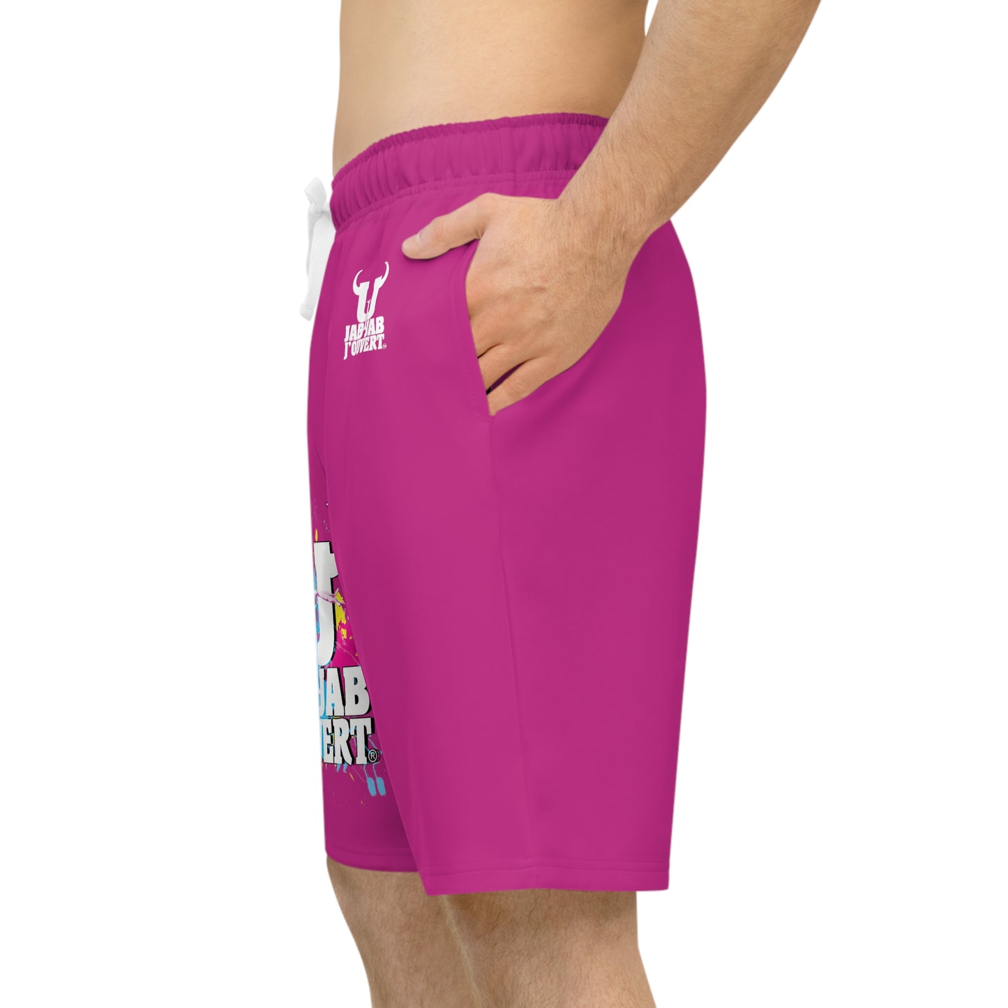 Pink Jab Jab J'Ouvert Athletic Long Shorts