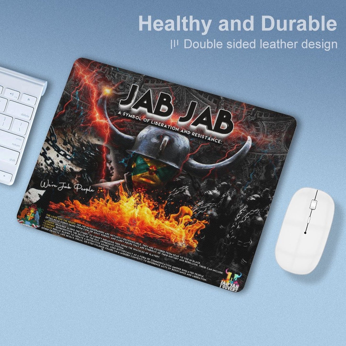 Leather Jab Jab Mouse Pad