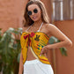 Grenada Yellow Jab Jab Horns Beach Wrap Skirt