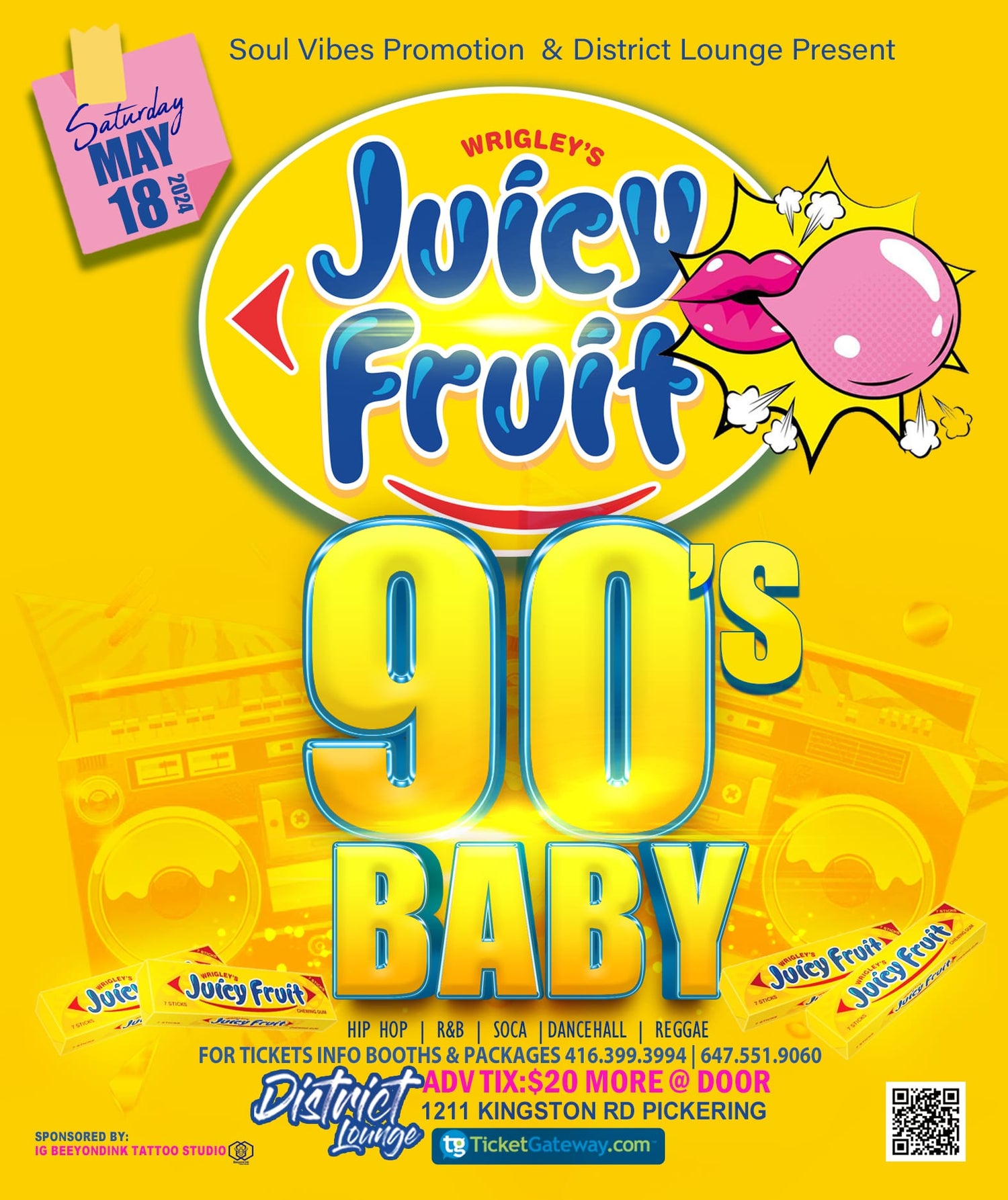 90s baby old school party juicy fruit edition