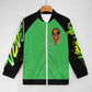 Vybz Kartel Green / Black Men's Custom Zip-up Shirt