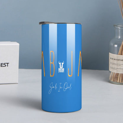 Blue "Jab Jab in Oil" - Insulated Drinking Cups with Lids 300 ml