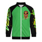 Vybz Kartel Green / Black Men's Custom Zip-up Shirt