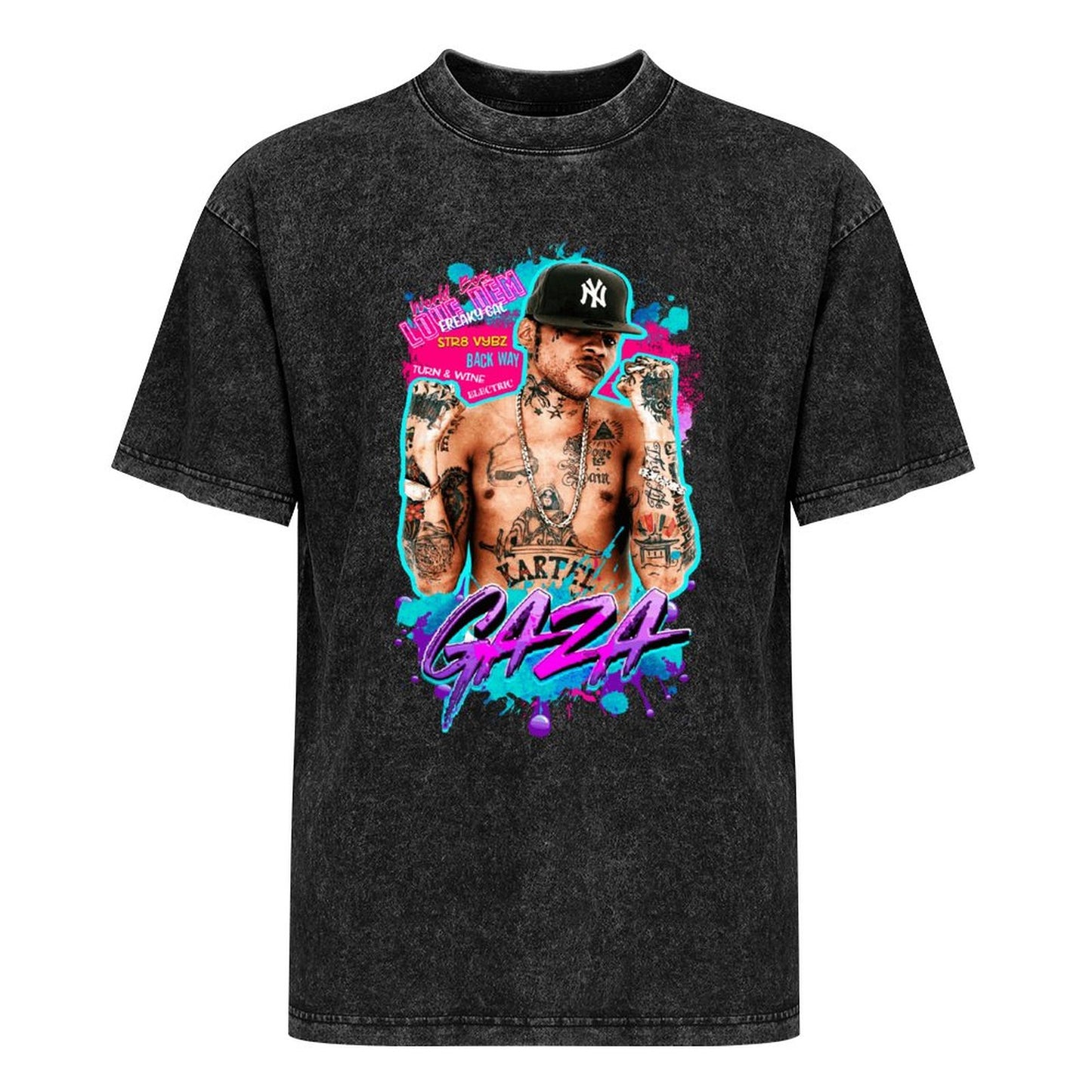 Vybz Kartel Gaza Women's Washed Vintage T-Shirt