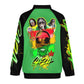 Vybz Kartel Green / Black Men's Custom Zip-up Shirt