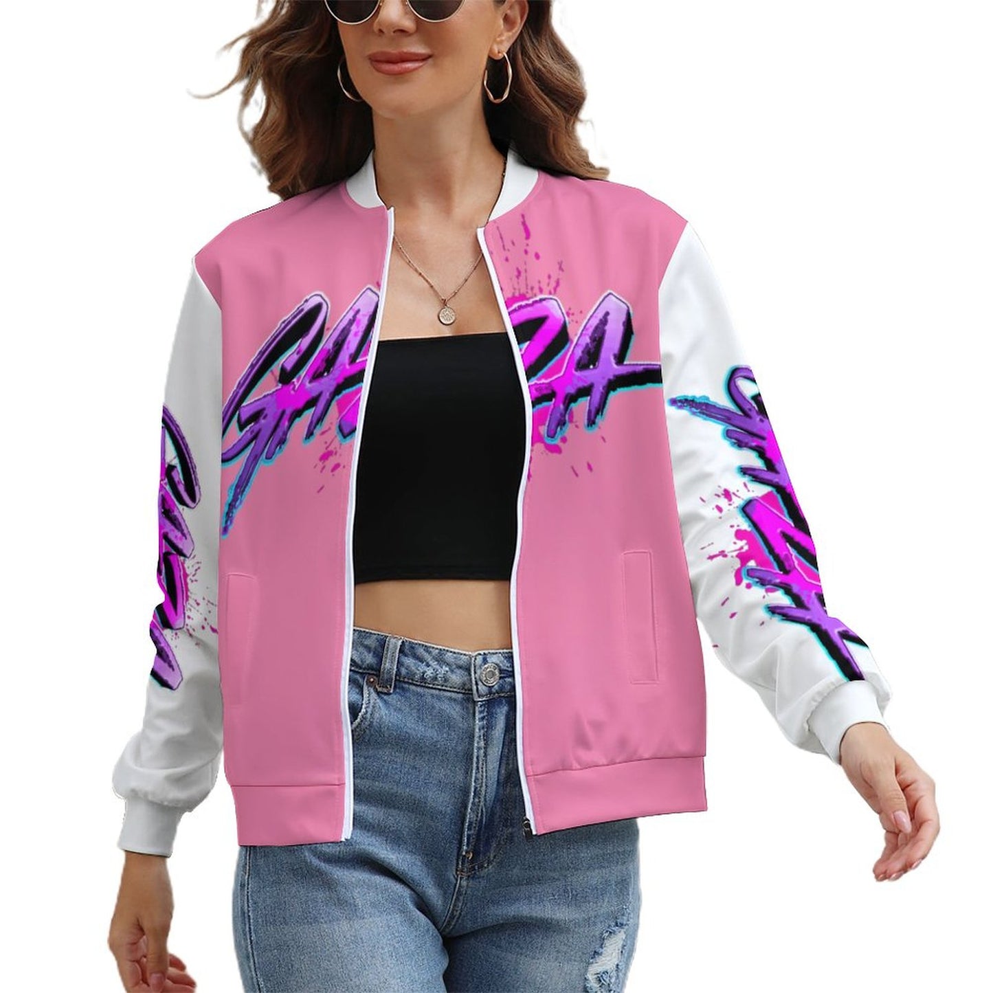 Vybz Kartel Women's Custom Pink Jacket