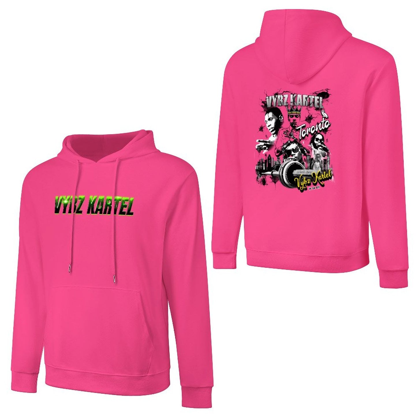 Vybz Kartel Toronto  Men's Hoodie with Pocket