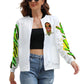 Vybz Kartel Women's Zipper Jacket White