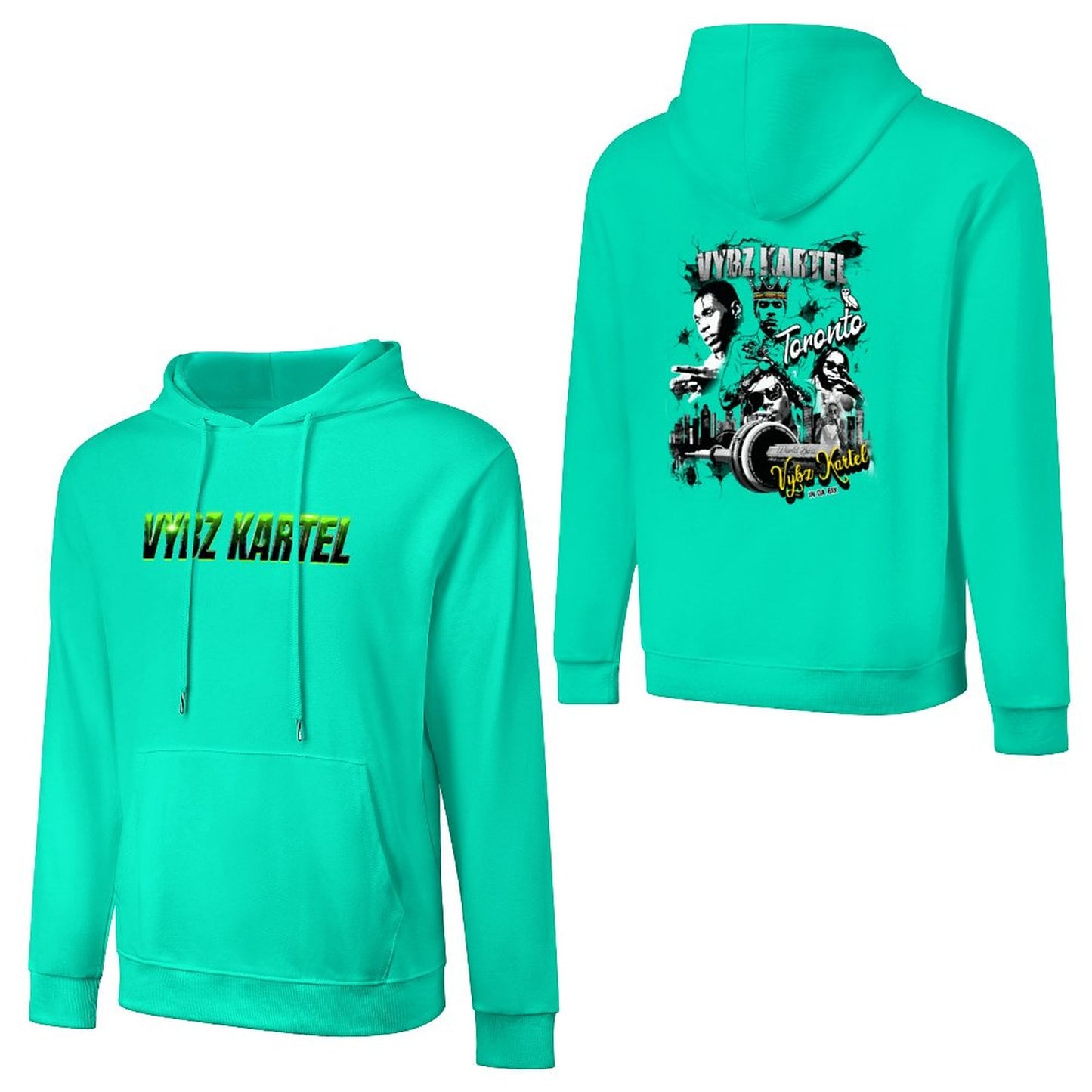 Vybz Kartel Toronto  Men's Hoodie with Pocket