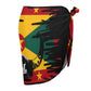 Black Grenada Jab Jab Horns Beach Wrap Skirt