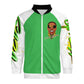 Vybz Kartel White / Green Men's Custom Zip-up Shirt