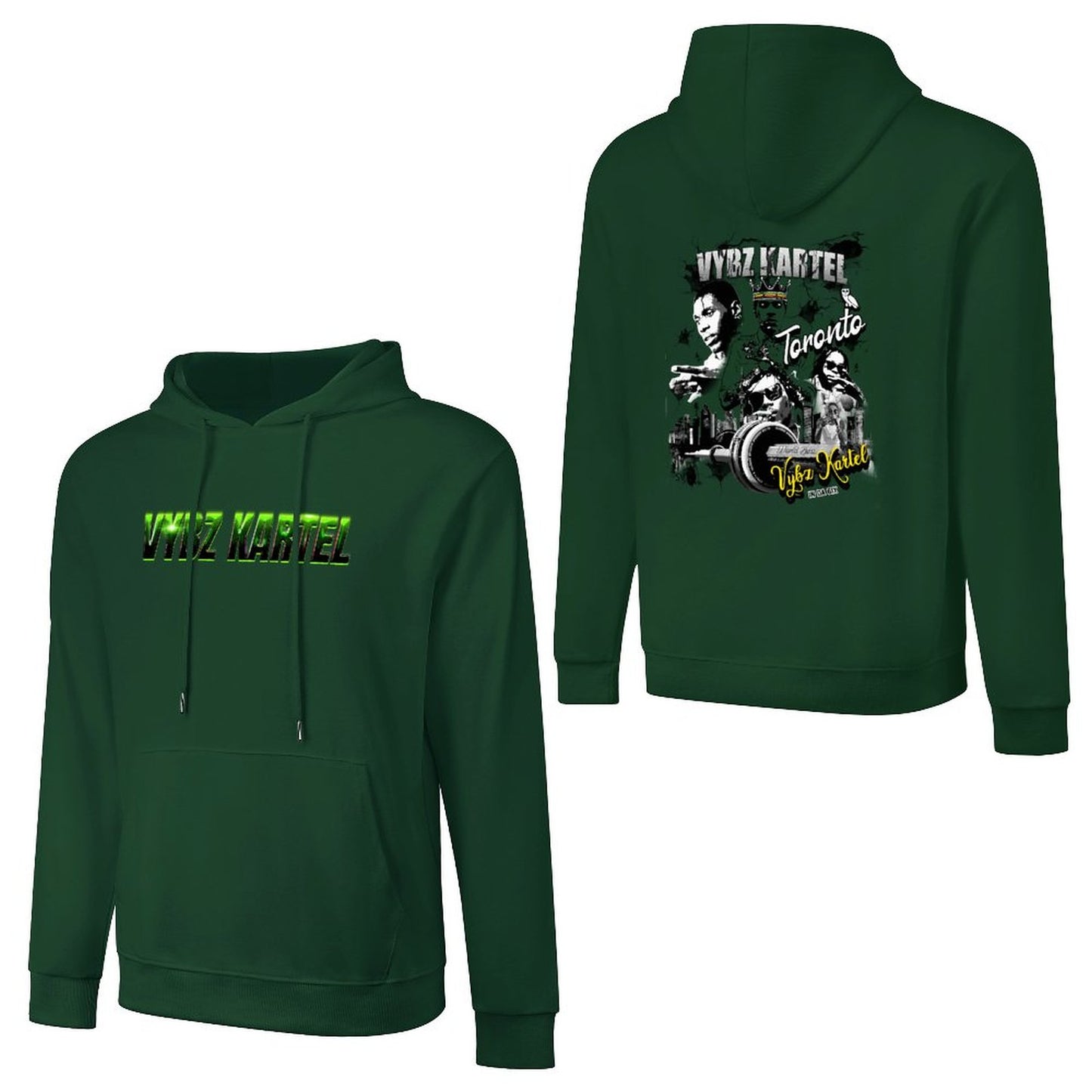 Vybz Kartel Toronto  Men's Hoodie with Pocket