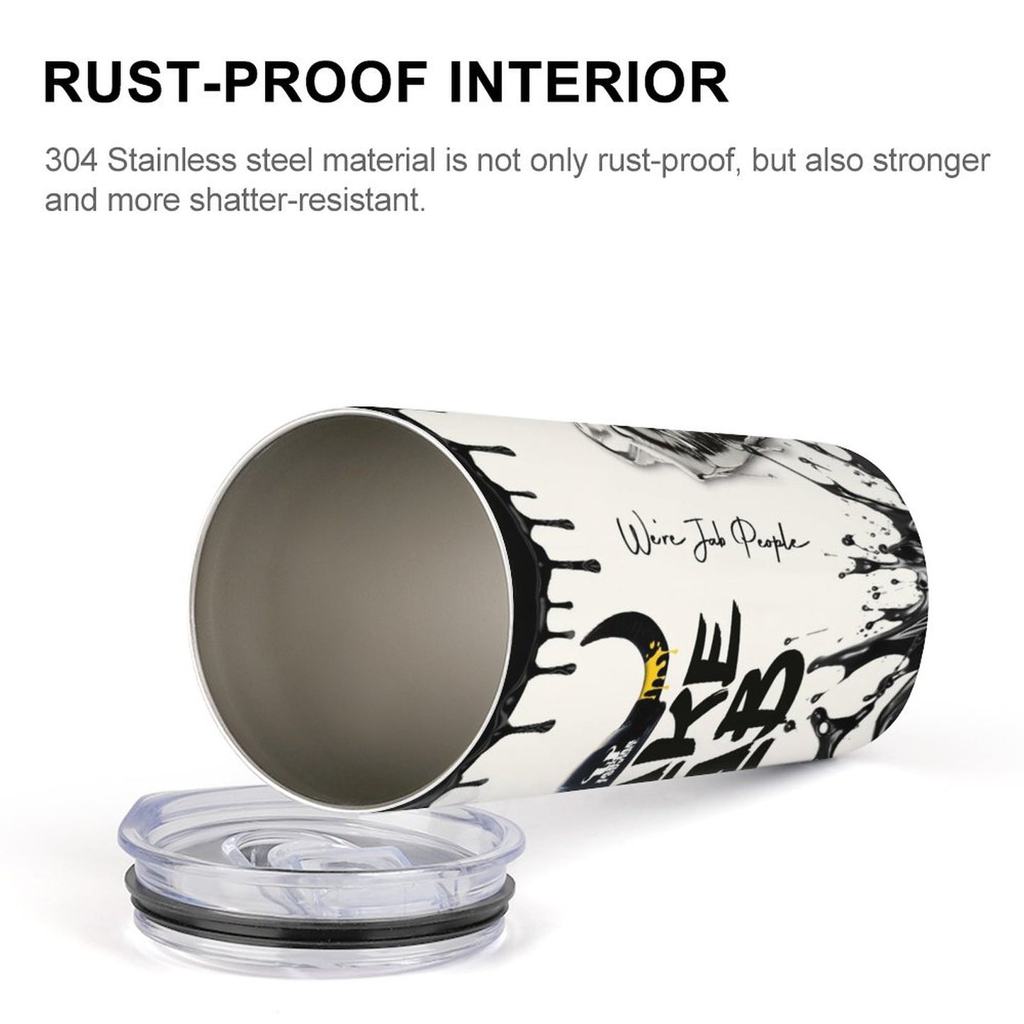 Take Jab Insulated Drinking Cups with Lids 300 ml