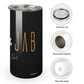 Black "Jab in Oil" Insulated Drinking Cups with Lids 300 ml
