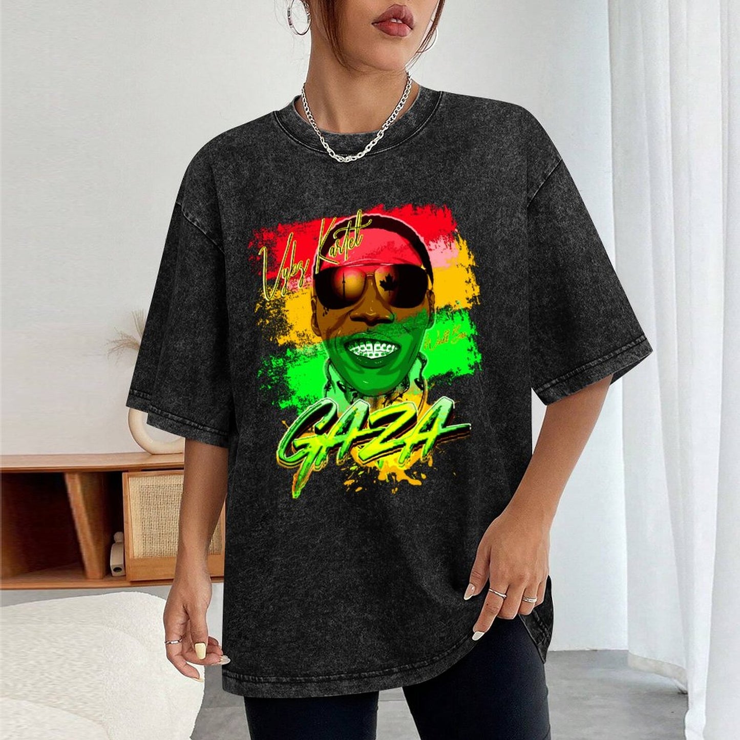Vybz Kartel Women's Washed Vintage T-Shirt