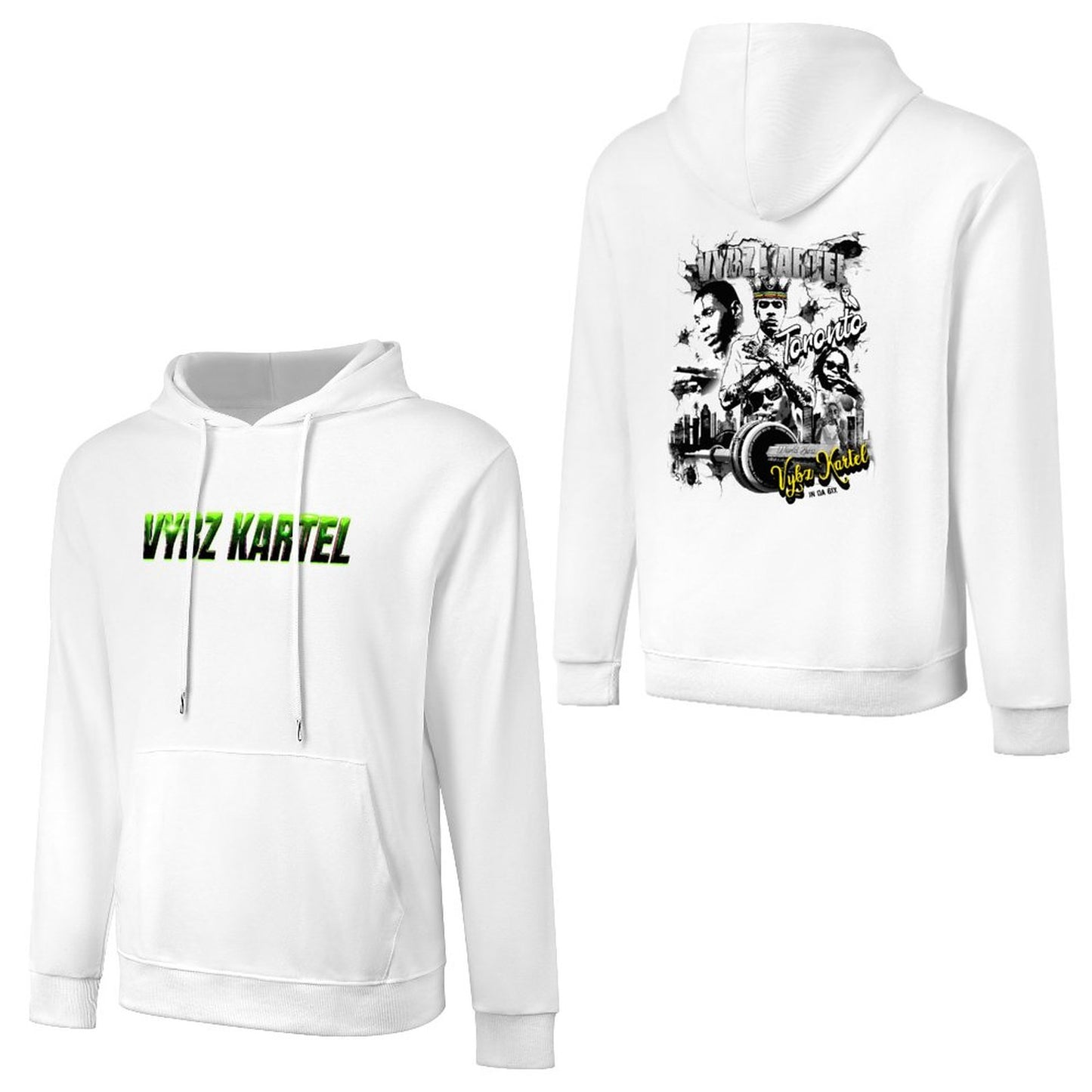 Vybz Kartel Toronto  Men's Hoodie with Pocket