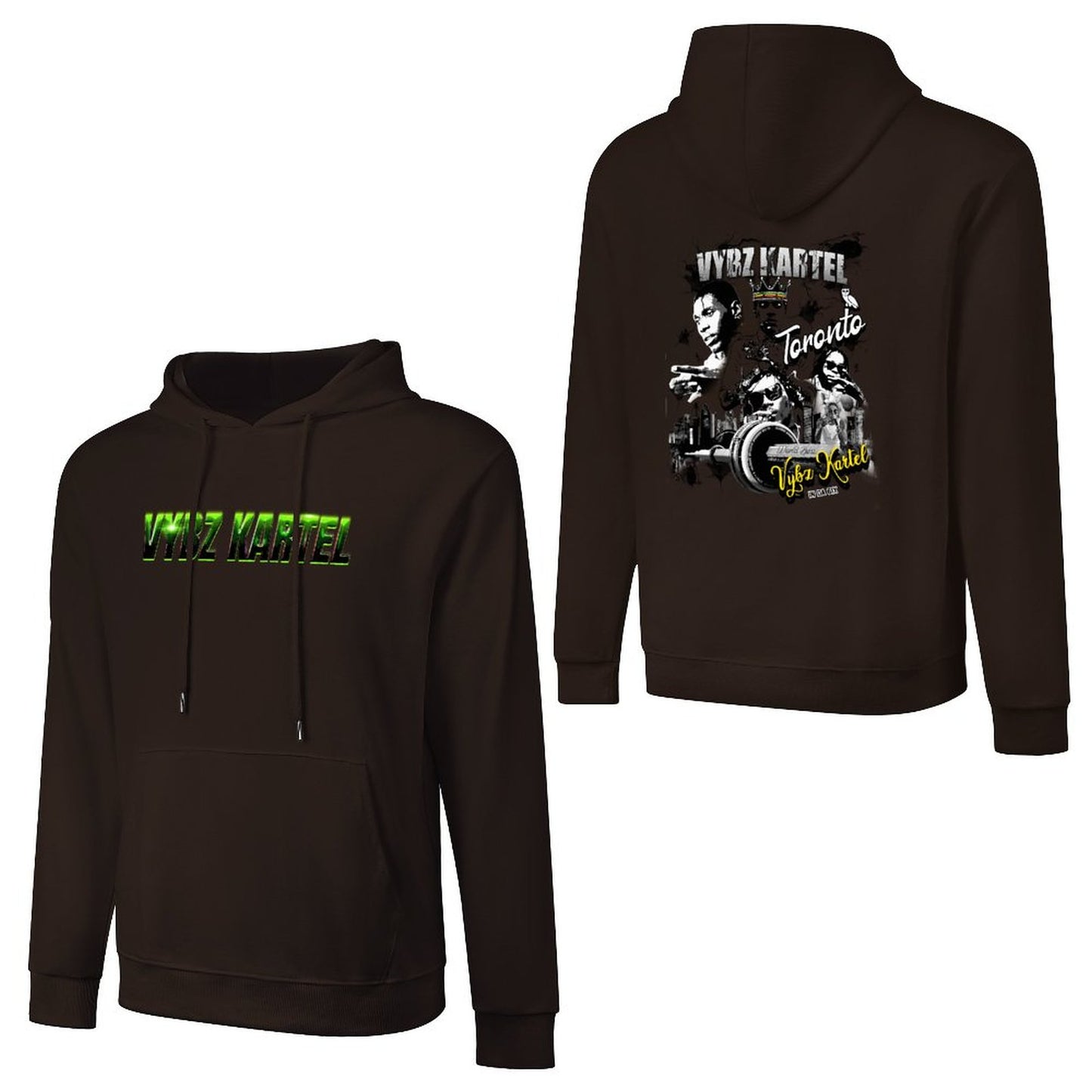 Vybz Kartel Toronto  Men's Hoodie with Pocket